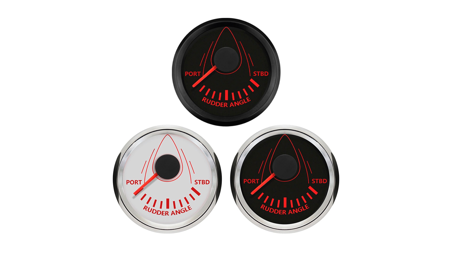 かえる様確認 Amazon.co.jp: ELING 52mm舵角ゲージ 赤色バックライト付き 12V